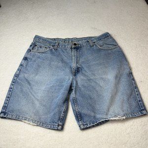 Two Pepper Men's 38 Dad Jean Shorts Jorts Vintage 90s Loose Distressed Denim